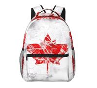 WZYCWB Retro Canada Flag Casual Backpack, 11.4x15.7x7.8 Inch, Laptop Backpack for Travel Hiking Business Camping Gym