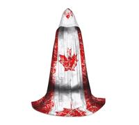 WZYCWB Retro Canada Flag S Printed youth hooded cloak perfect for wizards and role-play costumes (S-L)