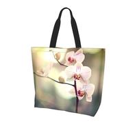 WZYCWB Reusable One Shoulder Shopping Bag, An orchid. Women One Shoulder Casual Tote Bag, Multipurpose Large Shopping Bag