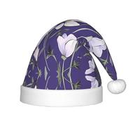 WZYCWB Rhododendron Illustration Print Christmas Party Hat, Children's Class Activity Gift, Christmas Holiday Decoration Prop