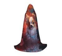 WZYCWB Rich pet dog S Patterned Hooded Cape Cosplay Costume - Holiday Party Costume Props