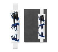 WZYCWB Robo-Panther Stalk Leather Pen Holder Bookmark, Adjustable Leather Pen Holder, Perfect for Back to School Christmas Gifts