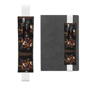 WZYCWB Rooster Family Portfolio Adjustable Journal Bookmark, Leather Pen Holder Bookmark, Perfect for Back to School Christmas Gift Bookmark Leather Pen Holder,