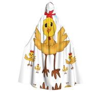 WZYCWB rooster in the square Patterned ball cape, adult extended wizard robe, masquerade costume, carnival theme party dress