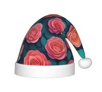 WZYCWB Rose petals Patterns Fun Christmas Party Hat, Class Party Activity Holiday Christmas Decoration Hat