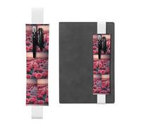 WZYCWB roses by the sea Diary pencil pouches, PVC pen holders and pen holders with elastic bands, and bookmarks are the best gift choices., White, One Size