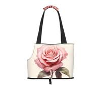 WZYCWB Roses Illustration Lightweight travel bag for cats & breathable small dog shoulder bag for easy portability