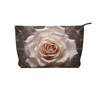WZYCWB Roses in The Net Patterned Toiletry Storage Bag, Essential for organizing Cosmetics and Skincare Products.