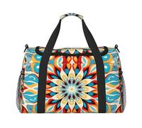 WZYCWB Round Abstract Petals Handheld travel bag weekend bag fitness yoga bag suitable for fitness and other scenarios, Round Abstract Petals, One Size