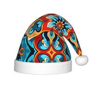 WZYCWB Round Colorful Petals Patterns Kids' Christmas Party Hats, Soft and Comfortable, Gentle on Skin, Kindergarten Class Party Gifts