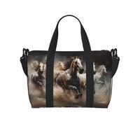 WZYCWB Running of the Horses Crossbody handbag, travel casual handbag, suitable for work, travel, fitness, tourism, women's zipper storage bag,