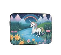 WZYCWB running unicorns 10 inch Laptop sleeve compatible with 10-17-inch laptops. A lightweight, portable, and stylish accessory.