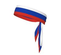 WZYCWB Russian Flag Pattern sports headband for badminton, mountain climbing and cycling sweat-absorbing headband