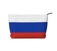 WZYCWB Russian Flag Printed Travel Cosmetic Bag, Perfect for Business Trips and Vacations.
