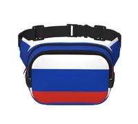 WZYCWB Russian Flag Sports Waist Bag, Trendy and Fashionable Crossbody Bag, Lightweight Travel Small Bag