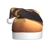 WZYCWB Sahara Desert Printed Santa Hats - Perfect for Christmas Eve, New Year's Eve, and Holiday Parties