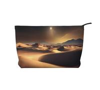 WZYCWB Sahara Desert Printed Travel Cosmetic Bag, Perfect for Business Trips and Vacations.