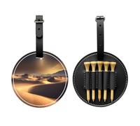 WZYCWB Sahara Desert Special Printed Golf tee Storage Bag - Portable Hanging Buckle Design