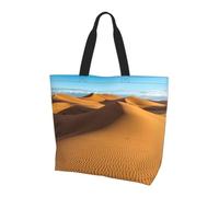 WZYCWB Sand Dunes in The Sahara Desert Printed Tote Bag - Shoulder Bag - Suitable for Travel, Yoga, Beach, Commute, Shopping - Gift for Men and Women