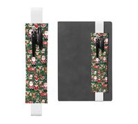 WZYCWB Santa Claus and Christmas deer Diary pencil pouches, PVC pen holders and pen holders with elastic bands, and bookmarks are the best gift choices.