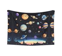 WZYCWB Saturn Jupiter Earth Small Printed Pet Blanket - Available in a Variety of Sizes Suitable for pet Baskets, beds and nests