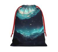 WZYCWB Science Fiction Stars M Printed Gift Bags - Perfect for Weddings, Christmas, Birthdays, and Parties - S - L