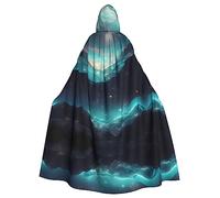 WZYCWB Science Fiction Stars Patterned hooded cape, robe Cosplay costume for men and women, Halloween adult role play costume