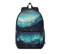 WZYCWB Science Fiction Stars Printed backpack with pockets - suitable for work, business trips, travel, sports