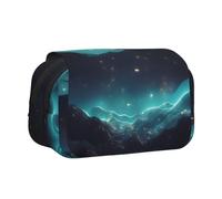 WZYCWB Science Fiction Stars Printing Portable Pencil Case ideal for organizing pens in the office or storing makeup brushes