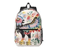 WZYCWB Scribbling Eagle Printed backpack with pockets - suitable for work, business trips, travel, sports