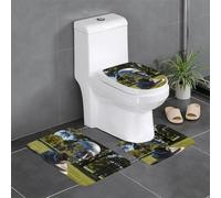 WZYCWB Sculpture Park Bathroom non-slip mat set bedroom floor mat bathtub home decoration plush rug