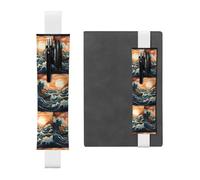 WZYCWB Sea and Sail Diary pencil pouches, PVC pen holders and pen holders with elastic bands, and bookmarks are the best gift choices., White, One Size