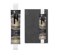 WZYCWB Sea and seagulls Diary pencil pouches, PVC pen holders and pen holders with elastic bands, and bookmarks are the best gift choices.