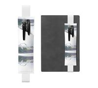 WZYCWB Seagulls and waves Adjustable Journal Bookmark, Leather Pen Holder Bookmark, Perfect for Back to School Christmas Gift Bookmark Leather Pen Holder,