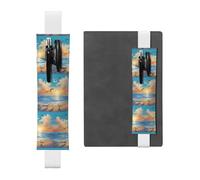 WZYCWB seagulls by the sea Diary pencil pouches, PVC pen holders and pen holders with elastic bands, and bookmarks are the best gift choices., White, One Size