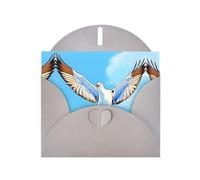 WZYCWB Seagulls in flight Gray Pattern cards, holiday greeting cards, suitable for family, friends and couples