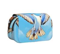 WZYCWB Seagulls in flight Patterned Portable Pencil Case ideal for organizing pens in the office or storing makeup brushes