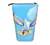 WZYCWB Seagulls in Flight Printed Retractable Pen Holder Suitable for use as a Simple Cosmetic Bag, Wallet, etc.