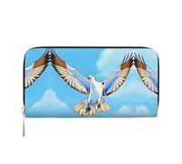 WZYCWB Seagulls in flight Printed zippered wallet perfect for travel, business, and everyday wear. Holds cell phones and cash.