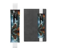 WZYCWB Seal pup in water Diary pencil pouches, PVC pen holders and pen holders with elastic bands, and bookmarks are the best gift choices., White, One Size
