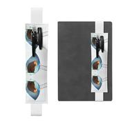 WZYCWB Sealed brown bear Leather Pen Holder Bookmark, Adjustable Leather Pen Holder, Perfect for Back to School Christmas Gifts