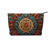 WZYCWB Sense of History Wreath Patterned Toiletry Storage Bag, Essential for organizing Cosmetics and Skincare Products.