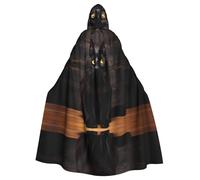 WZYCWB Serious Cat Patterned Hooded Cape - Ideal Costume for Carnival/Festival Party Cosplay