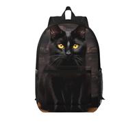 WZYCWB Serious Cat Printed backpack with pockets - suitable for work, business trips, travel, sports