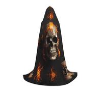 WZYCWB sheep head background Printed Hooded Cape | Cosplay Costume, Halloween Anime Party Prop - Small