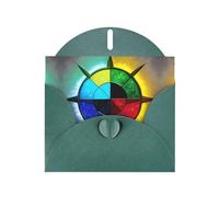 WZYCWB Shine in all directions Dark Green Printed Holiday Cards - Perfect for heartwarming holiday greetings
