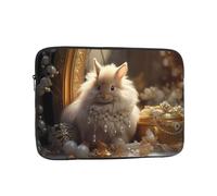 WZYCWB Shiny Bunny 13 inch Printed laptop sleeve for 10-17-inch laptops, perfect for both business and leisure use.