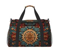 WZYCWB Shiny Cat Handheld travel bag weekend bag fitness yoga bag suitable for fitness and other scenarios, Sense Of History Wreath, One Size