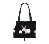 WZYCWB Silly Sheep Printed Pet Shoulder Bag - Lightweight, Breathable Travel Small Pet Shoulder Bag