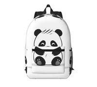 WZYCWB Simple Panda Printed backpack with pockets - suitable for work, business trips, travel, sports